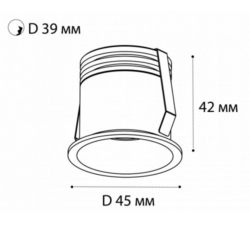 Встраиваемый светильник Italline DL 3027 white Встраиваемый светильник Italline DL 3027 white