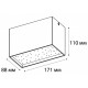 Накладной светильник Italline DL 3029 black 3000K