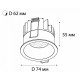 Влагозащищенный светильник ITALLINE DL 3241 white