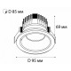 Встраиваемый светильник ITALLINE IT02-008 DIM white