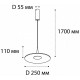 Подвесной светильник ITALLINE IT03-339 grey