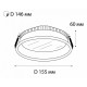Встраиваемый светодиодный светильник Italline IT06-6013 white 4000K