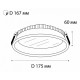 Встраиваемый светильник Italline IT06-6014 white 3000K