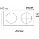 Рамка декоративная Italline IT06-6016 white FR2