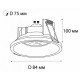 Встраиваемый светильник Italline IT07-7010 white