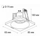 Встраиваемый светильник Italline IT07-7011 white