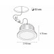 Встраиваемый светильник Italline IT08-8018 white 4000K