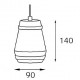 Подвесной светильник Italline Leo SP 6264 brass