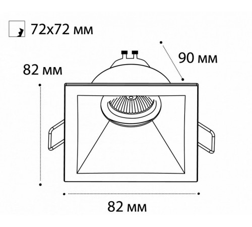 Встраиваемый светильник Italline M01-1011 white