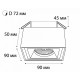 Встраиваемый светильник Italline M01-1017 white