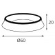 Кольцо декоративное Italline M03-046 ring black