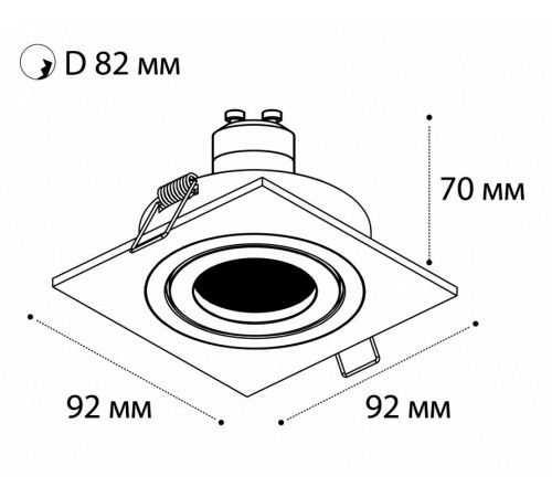 Встраиваемый светильник Italline SAG303-4 white/white