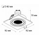 Встраиваемый светильник Italline SAG303-4 white/white