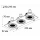 Встраиваемый светильник Italline SAG303-4 white/white