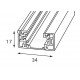 Шинопровод однофазный Italline WSO 16 white