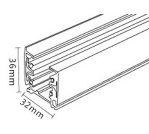 Шинопровод трехфазный Italline WSO 19B-1 black