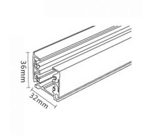 Шинопровод трехфазный Italline WSO 19B-1 white