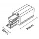 Коннектор левый Italline WSO 24BL white