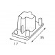 Заглушка к шинопроводу Italline WSO 72 white