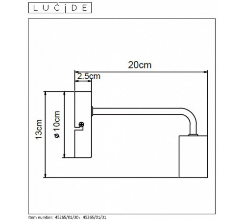 Бра Lucide Scott 45265/01/30