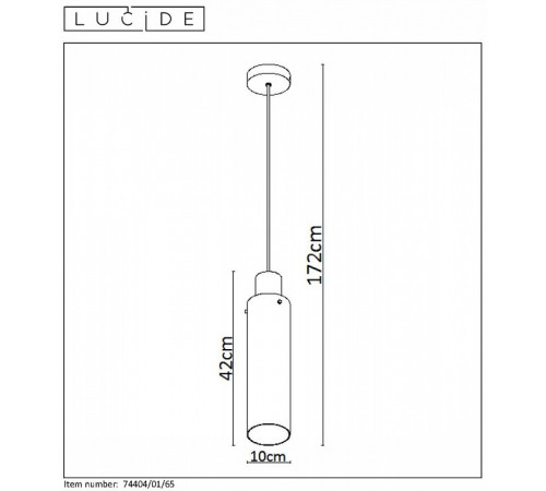 Подвесной светильник Lucide ORLANDO 74404/01/65 Подвесной светильник Lucide ORLANDO 74404/01/65