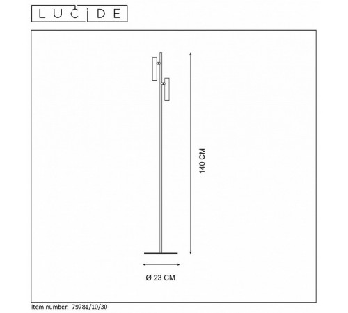 Торшер Lucide Philon 79781/10/30 Торшер Lucide Philon 79781/10/30