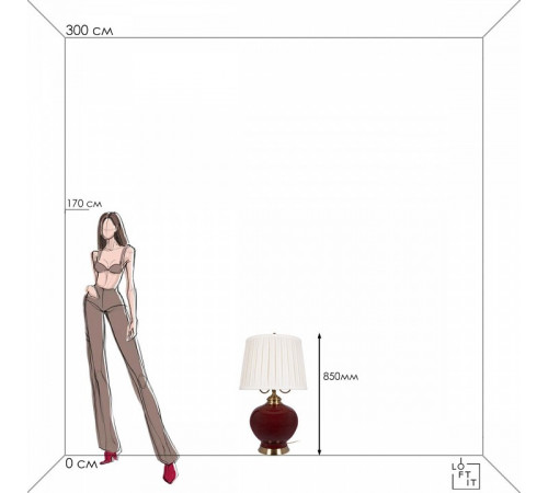 Настольная лампа Loft IT Ruby 10267T/L Настольная лампа Loft IT Ruby 10267T/L