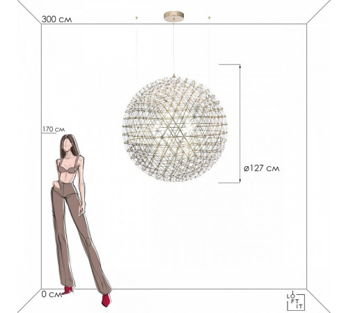 Подвесная люстра Loft IT Raimond 9027-127 Gold Подвесная люстра Loft IT Raimond 9027-127 Gold