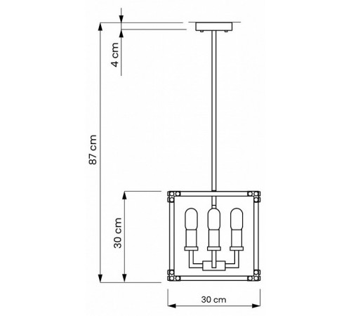 Подвесная люстра Lumina Deco Waldorf LDP 1140-4 BK+MD