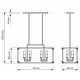 Подвесная люстра Lumina Deco Waldorf LDP 1140-8 BK+MD