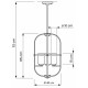Подвесная люстра Lumina Deco Monterey LDP 1141-4 BK+MD
