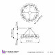 Подвесная люстра Lumina Deco Marsiada LDP 6033-40 BK+MD