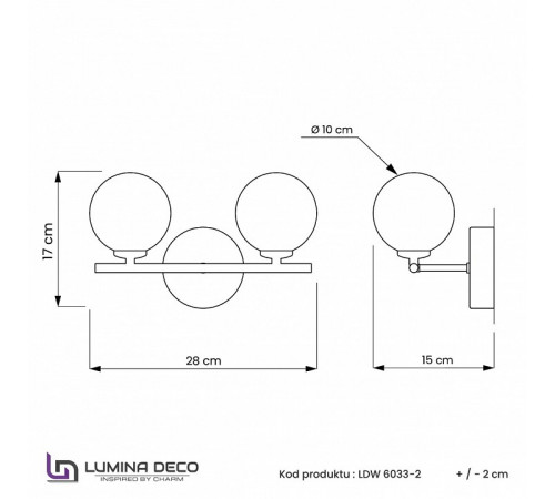 Бра Lumina Deco Marsiada LDW 6033N-2 RT MD Бра Lumina Deco Marsiada LDW 6033N-2 RT MD