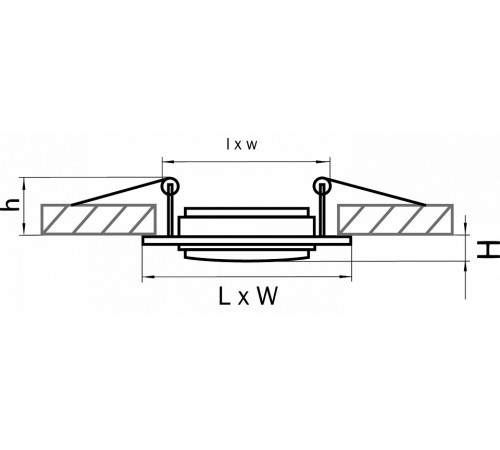 Встраиваемый светильник Lightstar Singo 011601