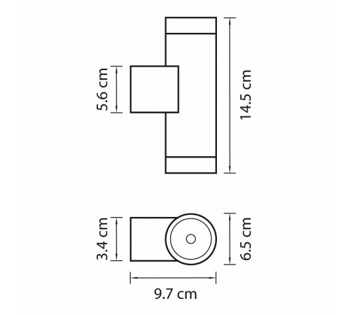 Уличный настенный светильник Lightstar Paro 351609 Уличный настенный светильник Lightstar Paro 351609