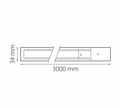 Шинопровод однофазный Lightstar Barra 502038 Шинопровод однофазный Lightstar Barra 502038
