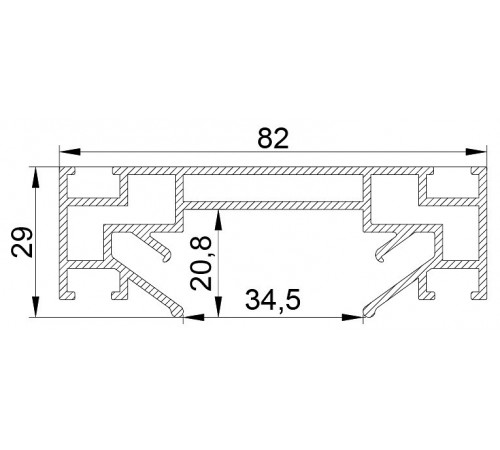 Профиль для натяжного потолка Lightstar Barra 502420