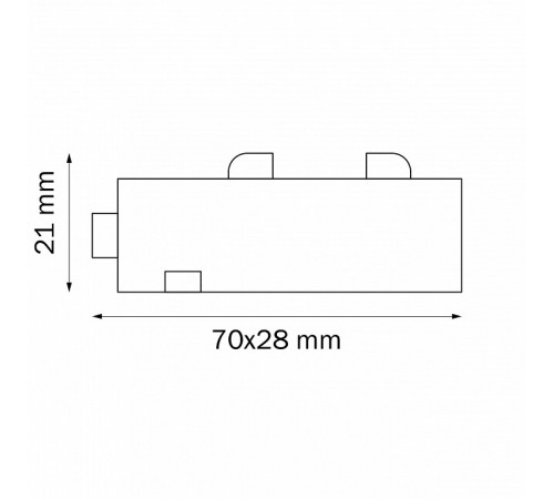 Соединитель трековый однофазный Lightstar Teta 505106