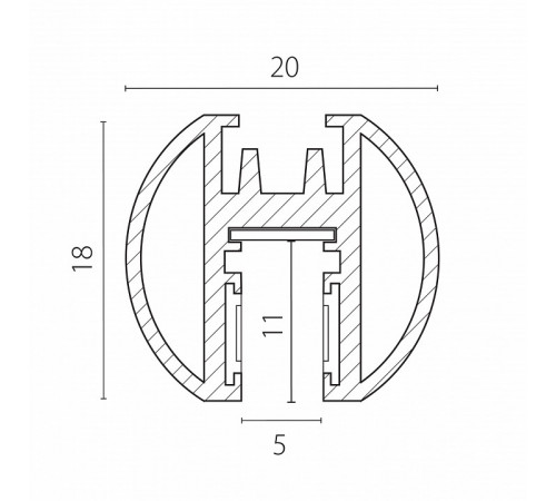 Шинопровод однофазный Lightstar Linea 506437 Шинопровод однофазный Lightstar Linea 506437