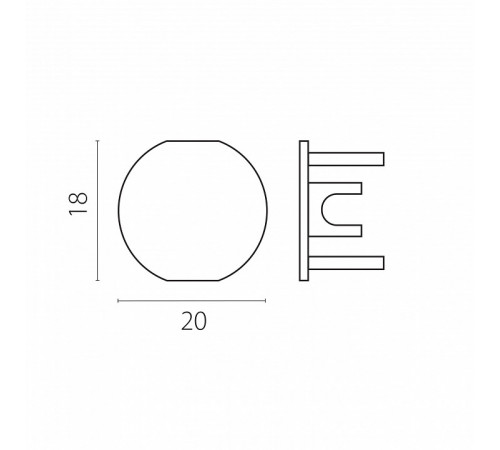 Комплект заглушек (2 шт.) Lightstar Linea 506467 Комплект заглушек (2 шт.) Lightstar Linea 506467