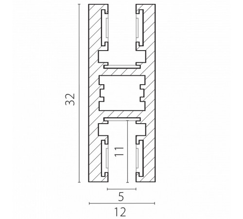Шинопровод однофазный Lightstar Linea 506527 Шинопровод однофазный Lightstar Linea 506527