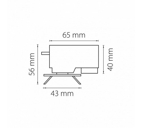 Адаптер для шинопровода Lightstar Asta 592029 Адаптер для шинопровода Lightstar Asta 592029