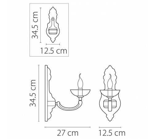 Бра Osgona Barcato 697612 Бра Osgona Barcato 697612