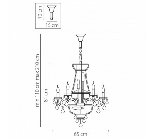 Подвесная люстра Osgona Classic 700162 Подвесная люстра Osgona Classic 700162