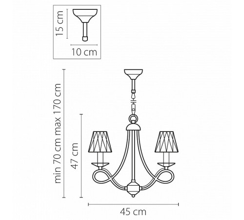 Подвесная люстра Osgona Riccio 705032 Подвесная люстра Osgona Riccio 705032