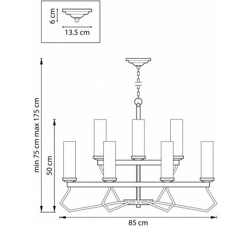 Подвесная люстра Lightstar Flume 723125