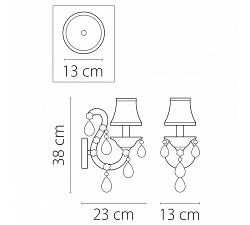 Бра Osgona Princia 726611 Бра Osgona Princia 726611