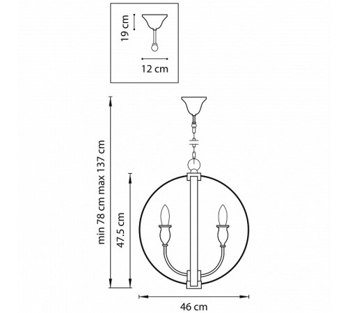Подвесная люстра Lightstar Cero 731247 Подвесная люстра Lightstar Cero 731247