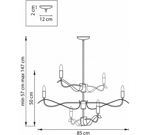 Люстра на штанге Lightstar Ragno 733263