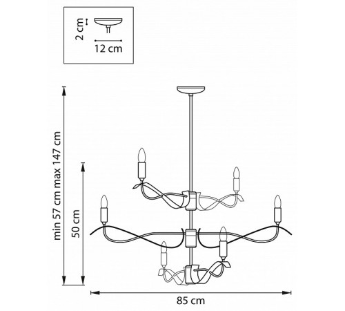 Люстра на штанге Lightstar Ragno 733267